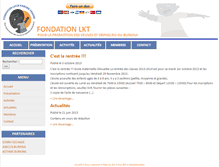 Tablet Screenshot of fondationlkt.org